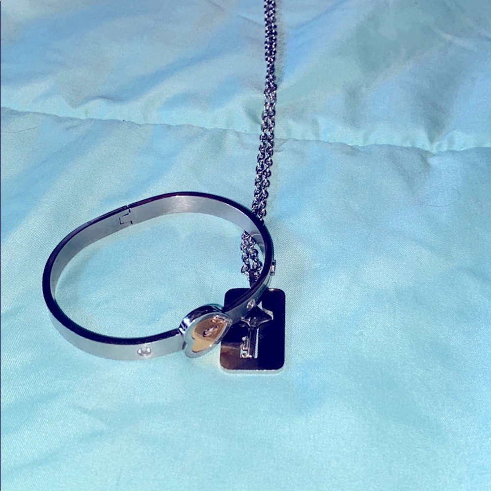 Stainless Steel lock and key jewelry set